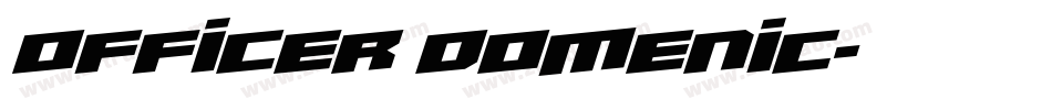 Officer Domenic字体转换